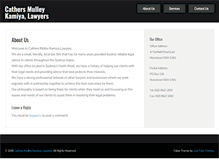 Tablet Screenshot of cmklawyers.com